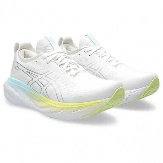 ASICS Gel Nimbus 25 Γυναικεία Αθλητικά Παπούτσια Running Λευκά 1012B356-105 ΓΥΝΑΙΚΑ