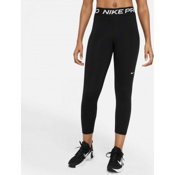 Nike Dri-Fit Pro 365 Training Γυναικείο Cropped Κολάν Ψηλόμεσο Μαύρο