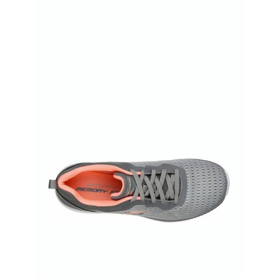 Skechers Engineered Mesh Lace-Up Γυναικεία Sneakers Γκρι 12607-GYCL ΓΥΝΑΙΚΑ