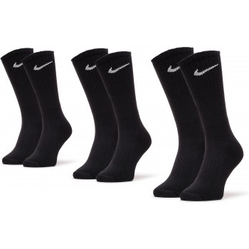 Nike Value Cotton Κάλτσες για Τέννις Μαύρες 3 Ζεύγη SX4508-001