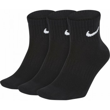 Nike Everyday Lightweight Ankle Αθλητικές Κάλτσες Μαύρες 3 Ζεύγη SX7677-010