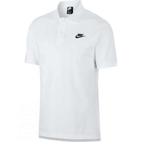 Nike Club Essentials Ανδρικό Κοντομάνικο Polo Λευκό CJ4456-100 ΑΝΔΡΑΣ