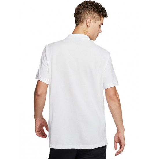 Nike Club Essentials Ανδρικό Κοντομάνικο Polo Λευκό CJ4456-100 ΑΝΔΡΑΣ