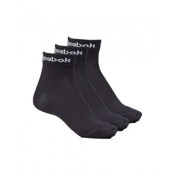 Reebok Active Core Αθλητικές Κάλτσες Μαύρες 3 Ζεύγη GH8166