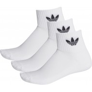 Adidas Originals Αθλητικές Κάλτσες Λευκές 3 Ζεύγη FT8529