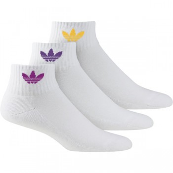 Adidas Originals Αθλητικές Κάλτσες Λευκές 3 Ζεύγη H32338